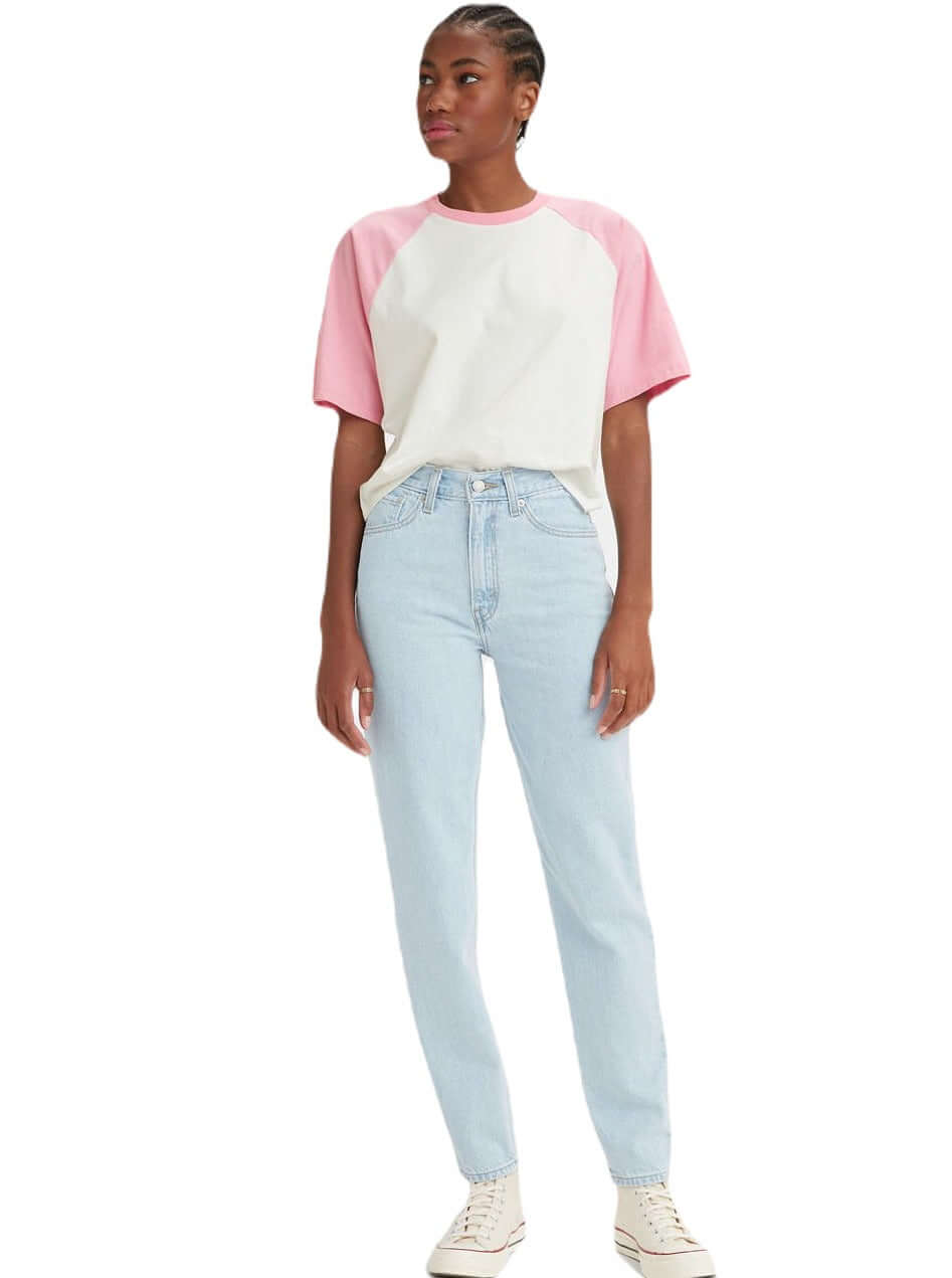 Levi's Womens 80s Mom Jeans Light Indigo Stonewash – 88 Jeans