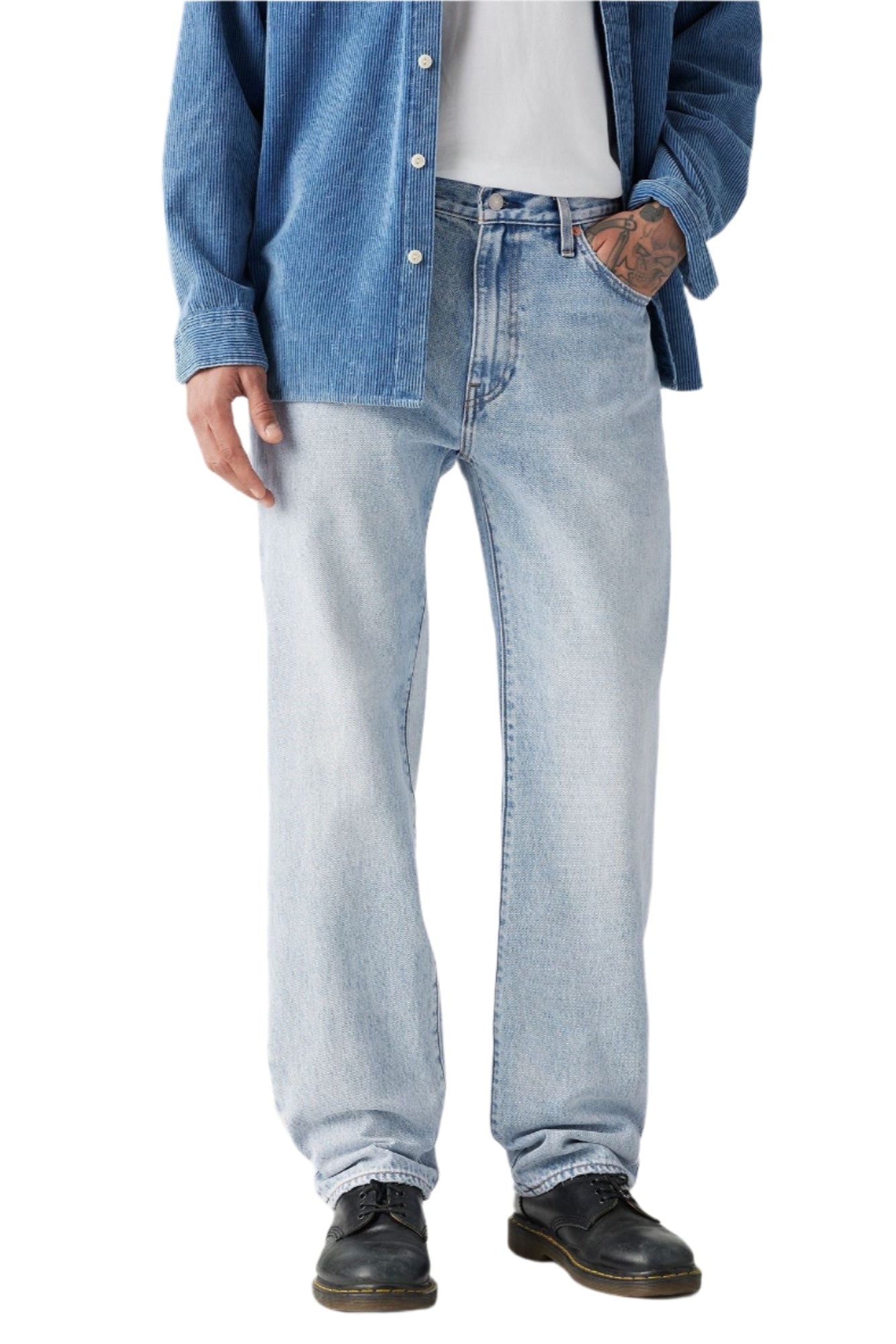 Levi's - 555 Relaxed Straight Jeans - Baby Blue Essentials