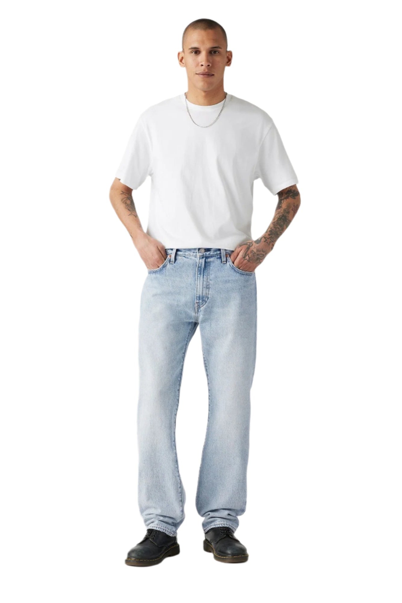 Levi's - 555 Relaxed Straight Jeans - Baby Blue Essentials