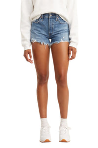 Levi's - Women's 501 Original High Rise Jean Shorts - Oxnard Athens Mid Short