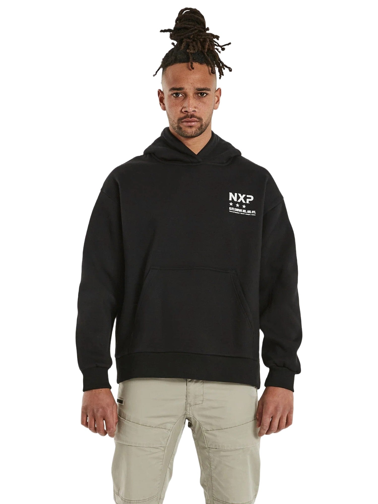 Nena And Pasadena - NXP Premier Relaxed Hooded Sweater - Jet Black