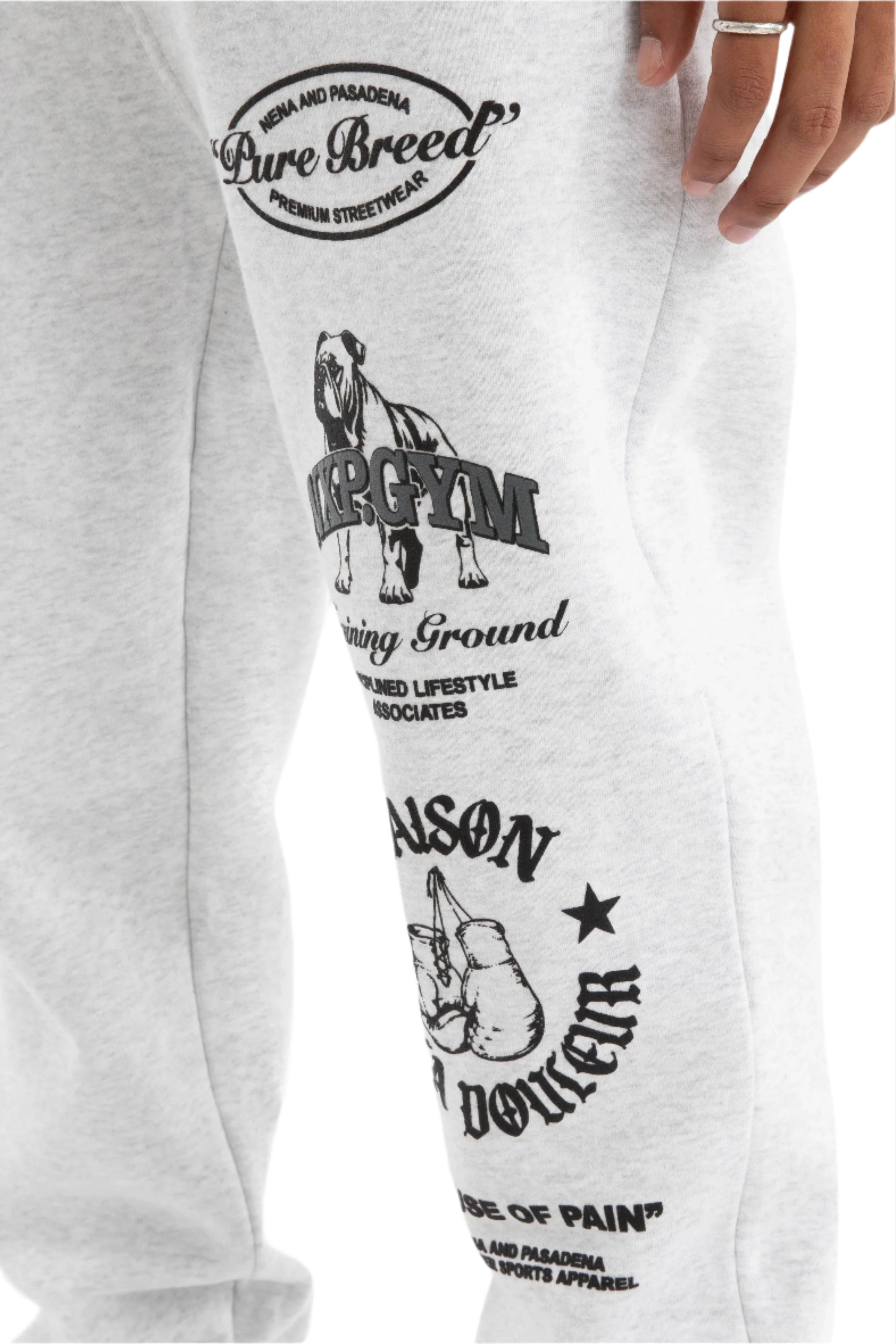 Nena And Pasadena - Maison Trackpant - Snow Marle