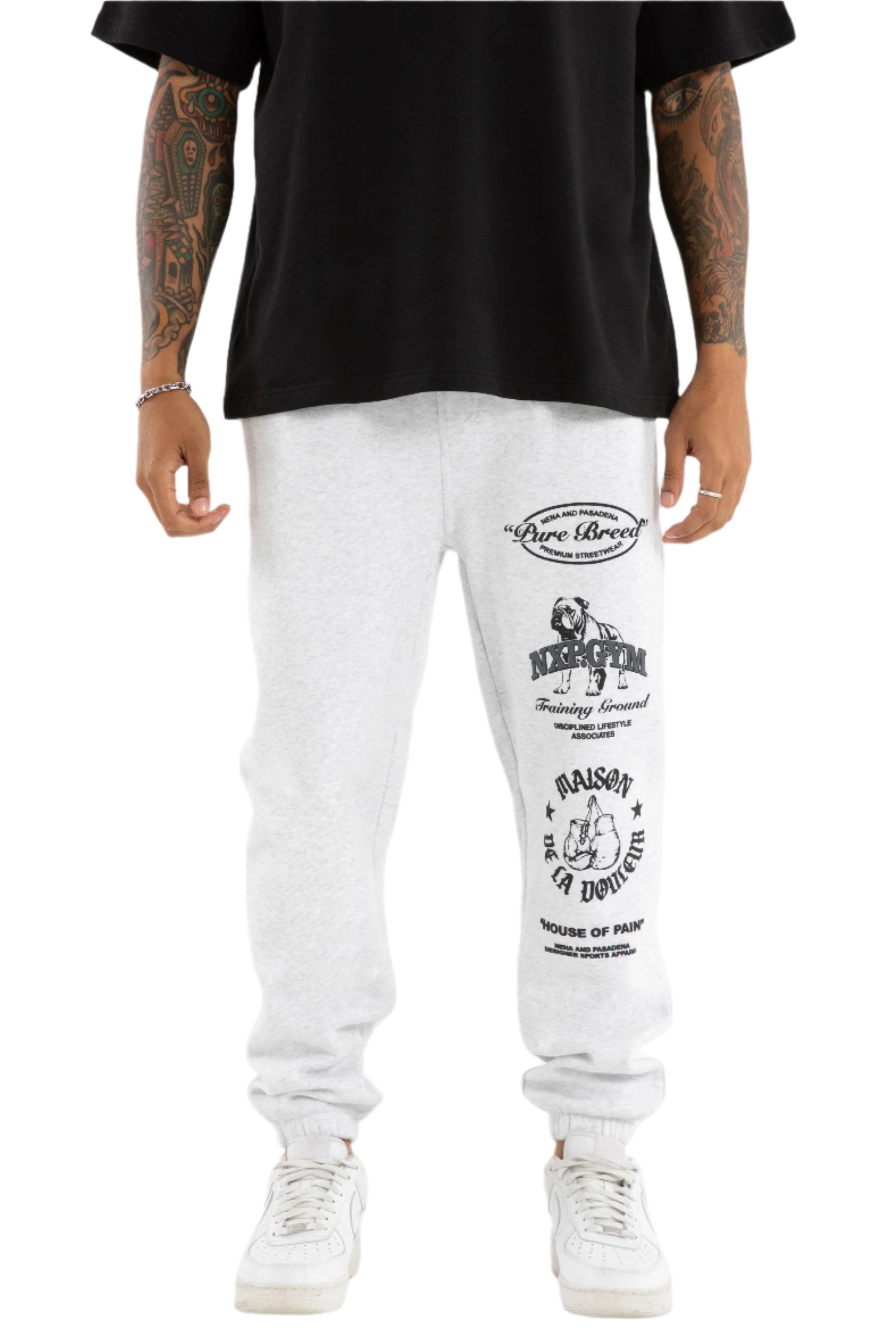 Nena And Pasadena - Maison Trackpant - Snow Marle