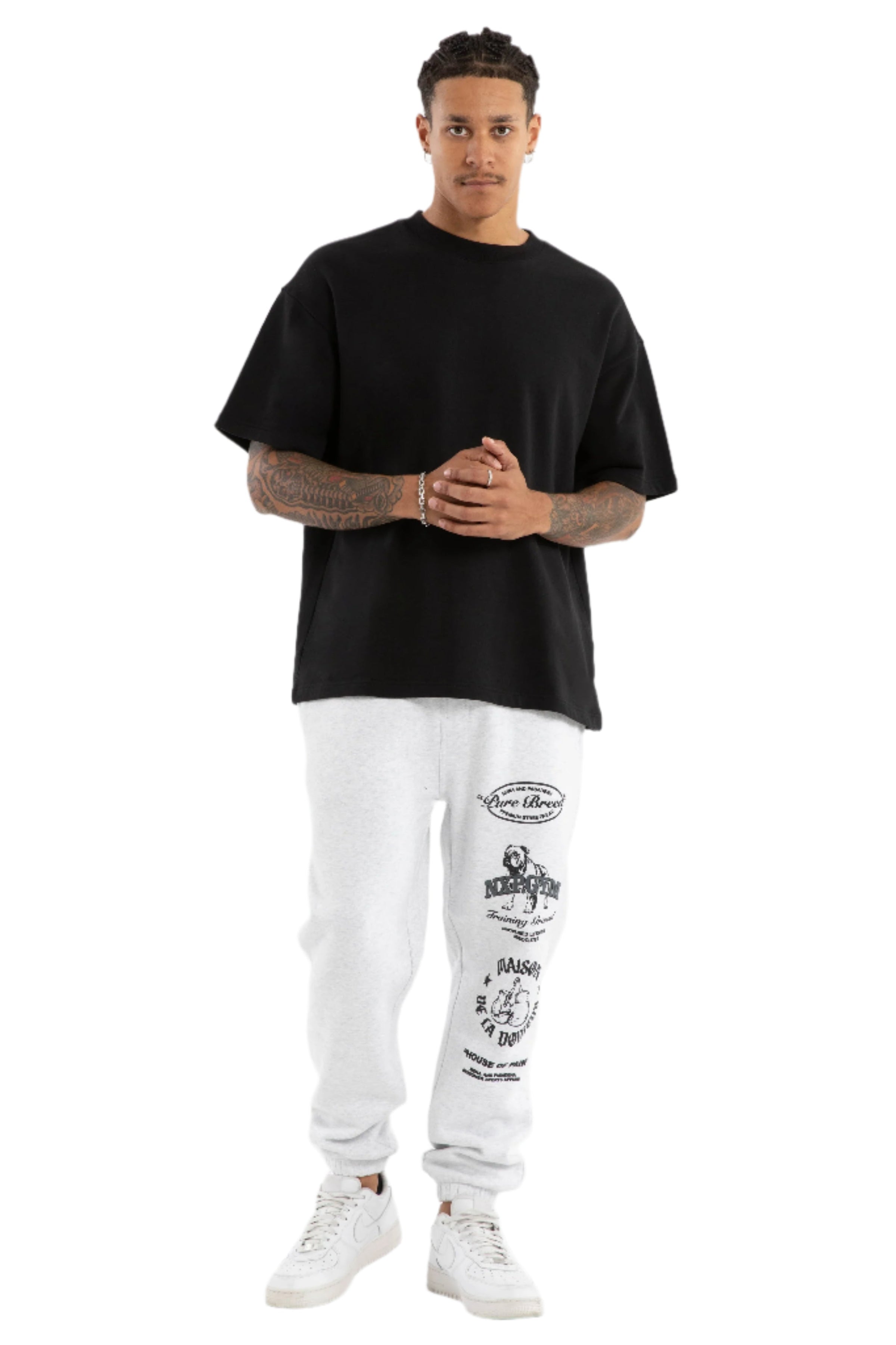 Nena And Pasadena - Maison Trackpant - Snow Marle