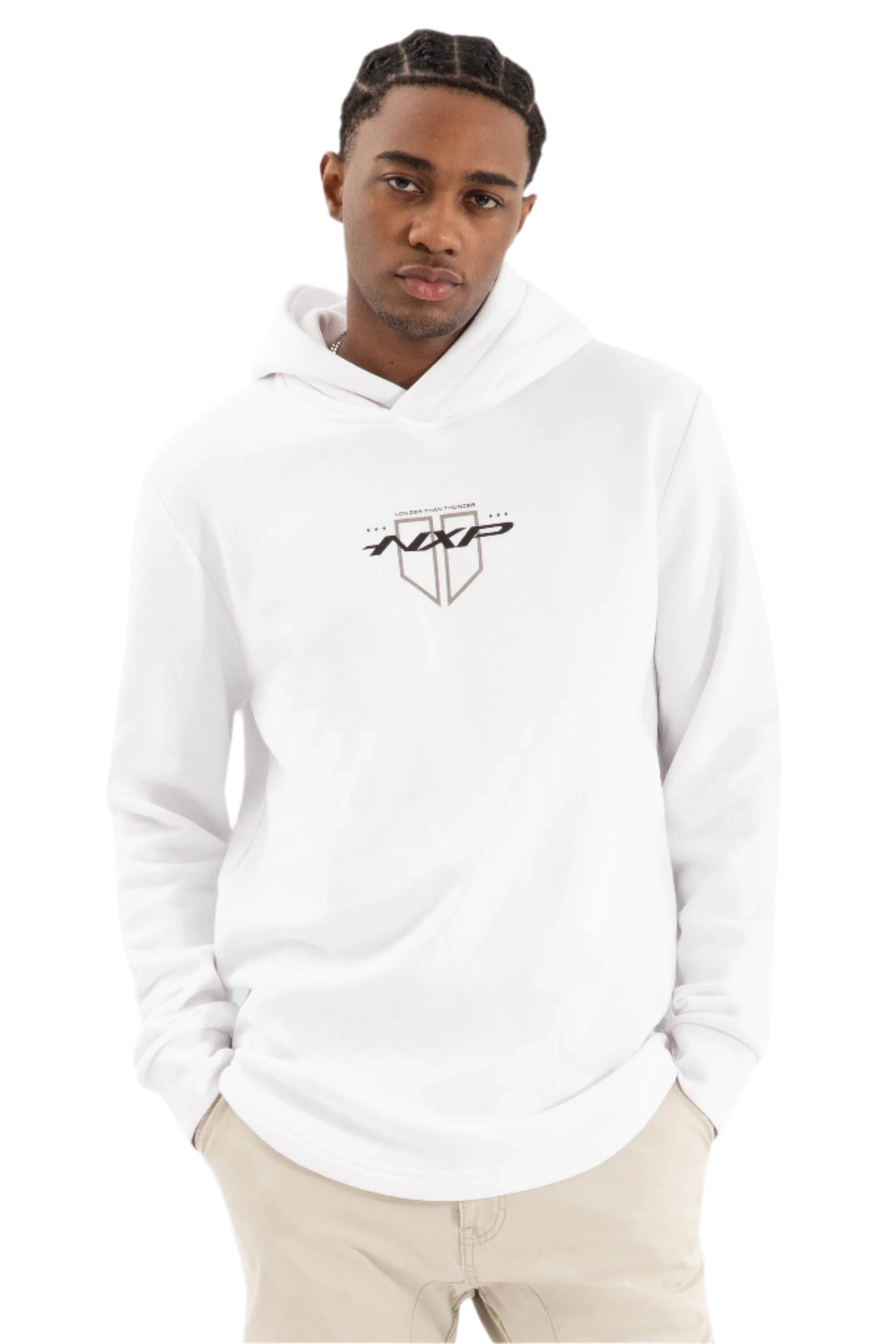 Nena And Pasadena - NXP Storm Dual Curved Hoodier - Optical White