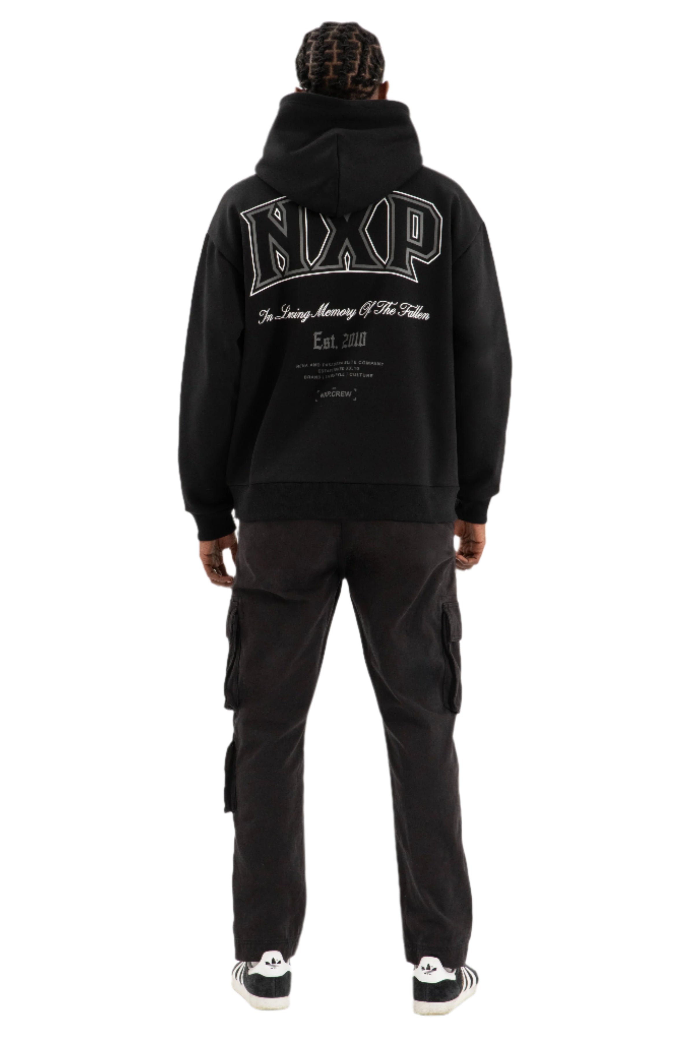 Nena And Pasadena - NXP Knockout Relaxed Hoodie - Jet Black