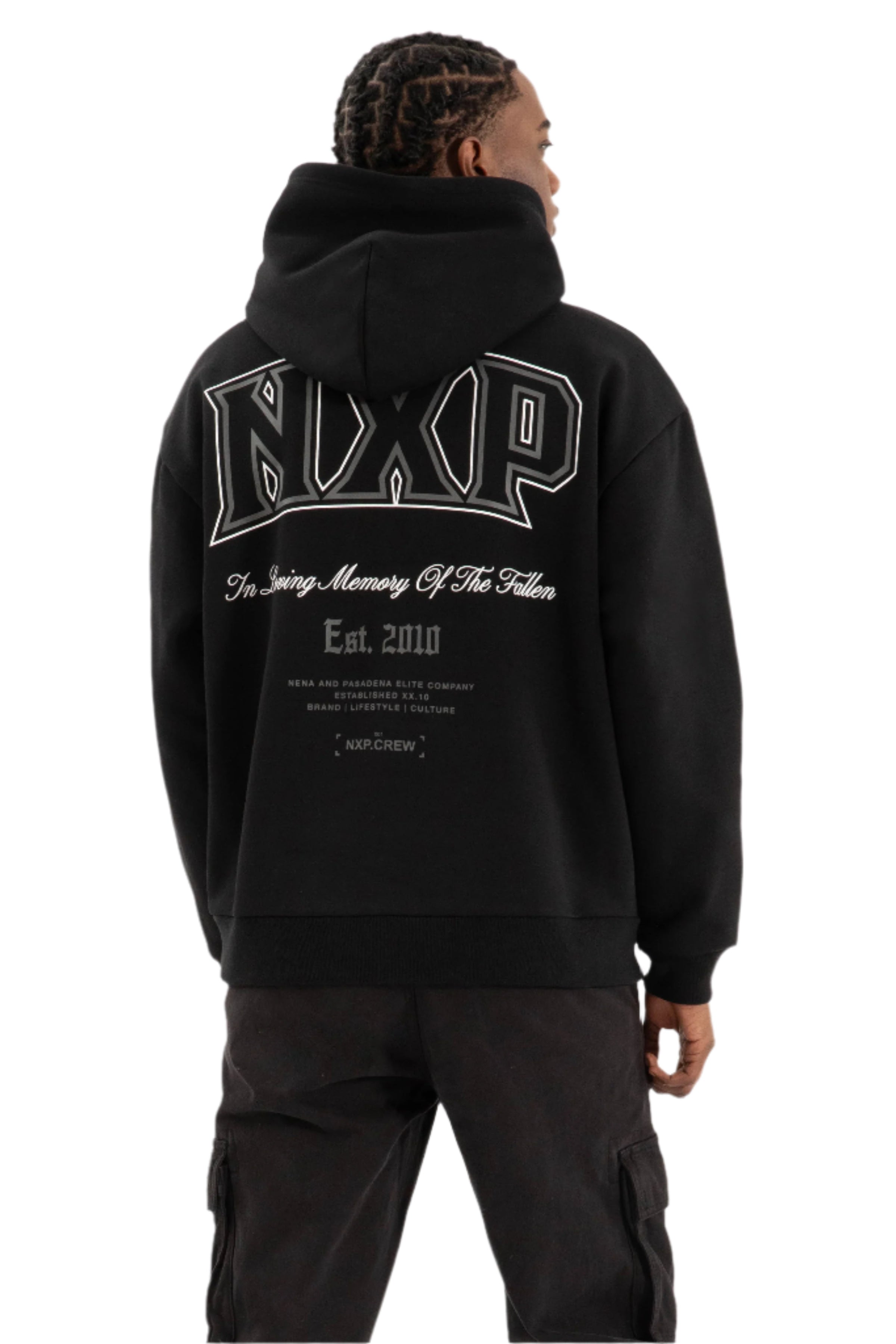 Nena And Pasadena - NXP Knockout Relaxed Hoodie - Jet Black