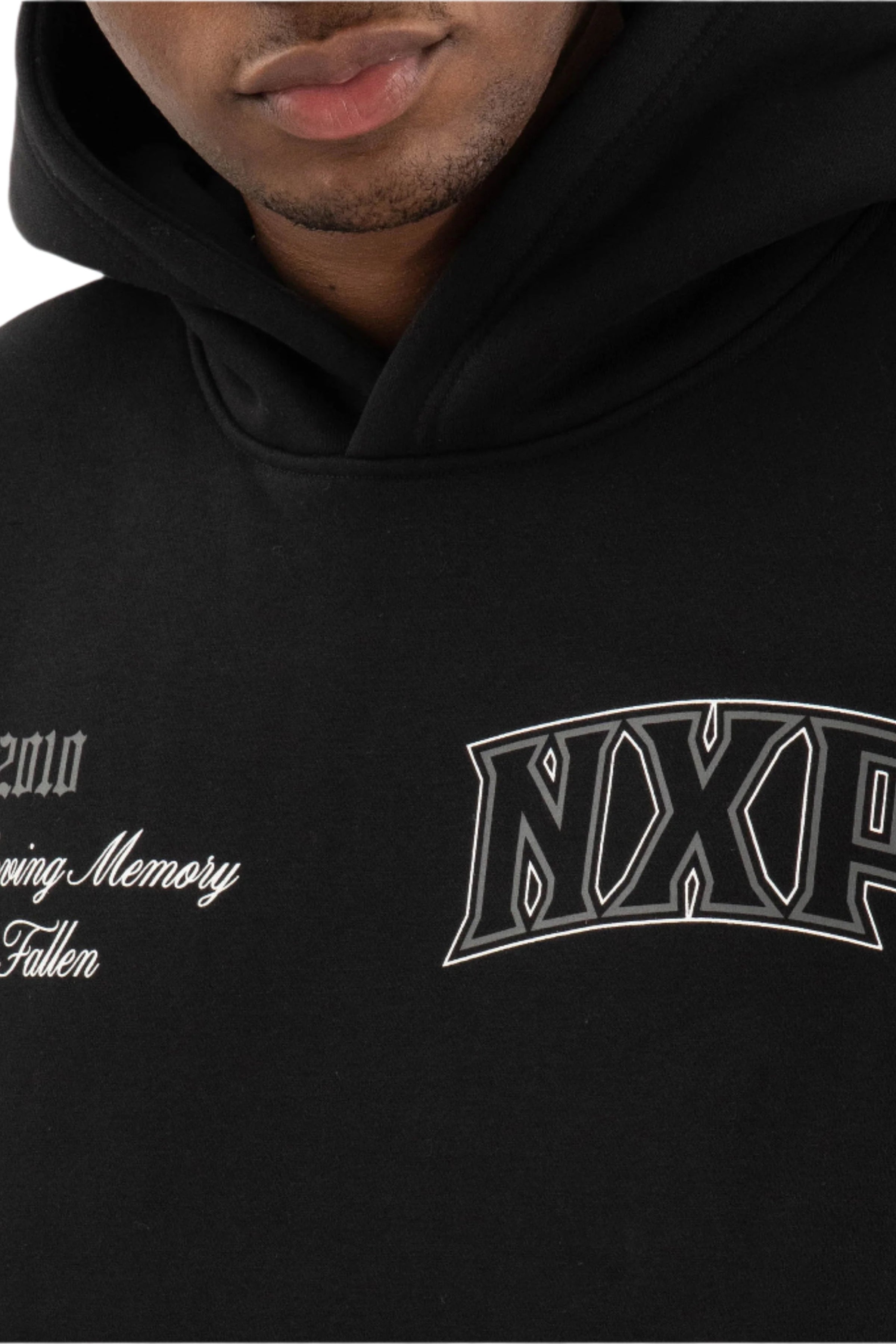 Nena And Pasadena - NXP Knockout Relaxed Hoodie - Jet Black