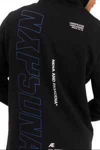 Nena And Pasadena - NXP Brodder Dual Curved Hoodie - Jet Black