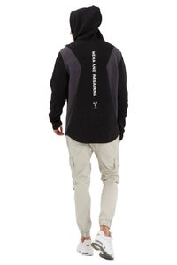 Nena And Pasadena - NXP Concentric Dual Curved Hoodie - Jet Black