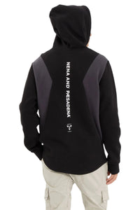 Nena And Pasadena - NXP Concentric Dual Curved Hoodie - Jet Black
