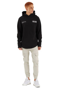 Nena And Pasadena - NXP Concentric Dual Curved Hoodie - Jet Black