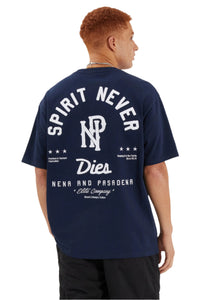 Nena And Pasadena - NXP Legacy Box Fit Tee - Navy Blue