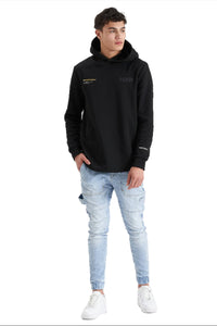 Nena And Pasadena - NXP Spire Hooded Dual Curved Sweater - Jet Black