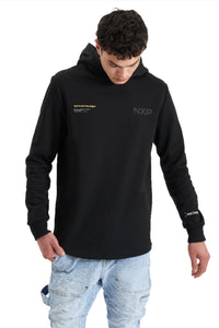Nena And Pasadena - NXP Spire Hooded Dual Curved Sweater - Jet Black