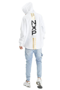 Nena And Pasadena - NXP Styche Hooded Dual Curved Sweater - Optical White