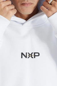 Nena And Pasadena - NXP Styche Hooded Dual Curved Sweater - Optical White