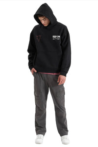 Nena And Pasadena - NXP The Shard Heavy Box Fit Hooded Sweater - Jet Black