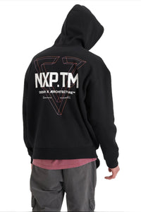 Nena And Pasadena - NXP The Shard Heavy Box Fit Hooded Sweater - Jet Black