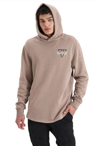 Nena And Pasadena - NXP Void Hooded Dual Curved Sweater - Pigment Bark