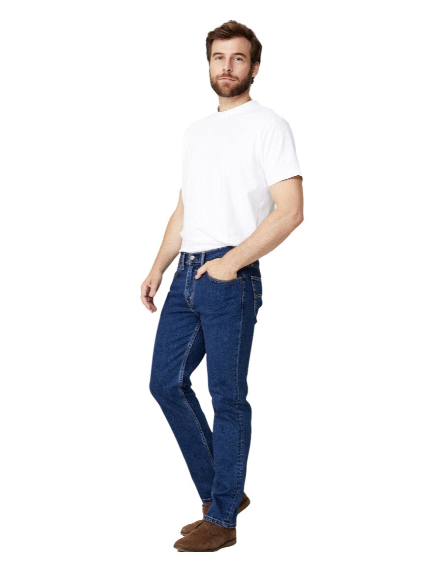 Levi's - 516 Straight Fit Jeans - Dark Stonewash Stretch – 88 Jeans