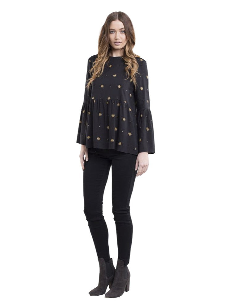 All About Eve - Gabriela Top - Black Stardust