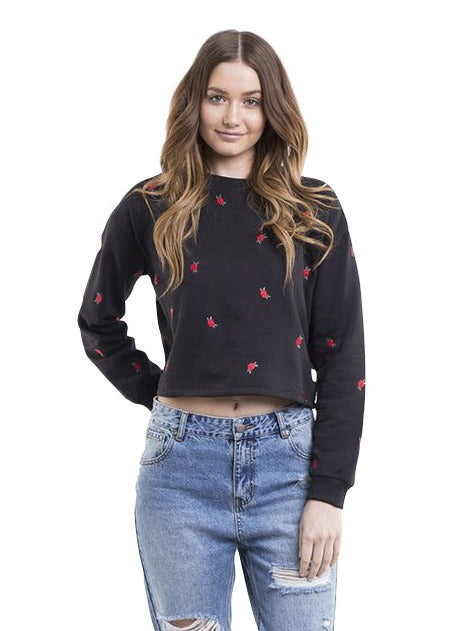 All About Eve - Marni Crop Crew - Black