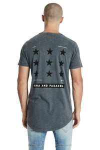 Nena And Pasadena - NXP Bursts Cape Back Tee - Acid Charcoal