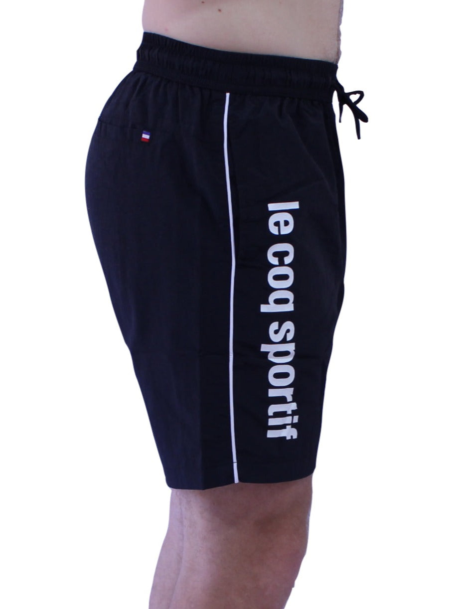 Le Coq Sportif - Concurrent Short with Piping - Black