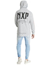 Nena And Pasadena - NXP Idolize Dual Curved Hooded Sweater- Grey Marle