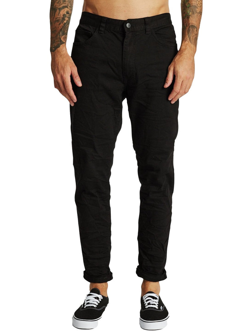 Kiss Chacey - K3 Tapered Turn Up Jean - Black