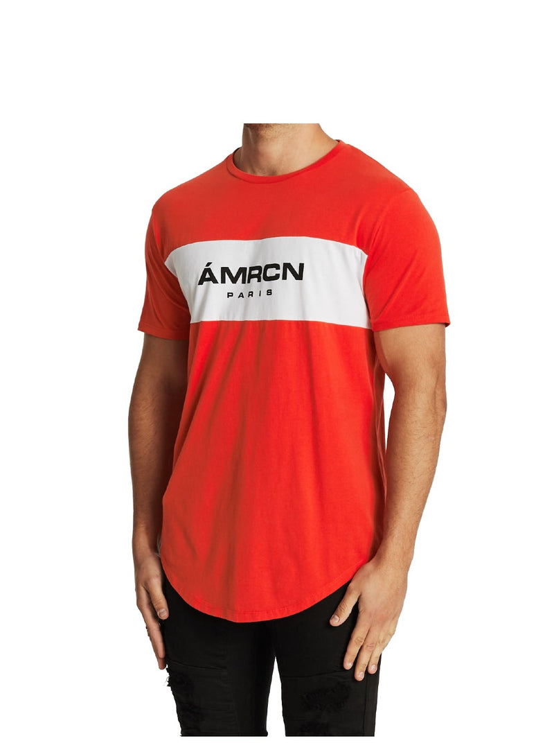 Americain - Liberal Dual Curved Tee - Red