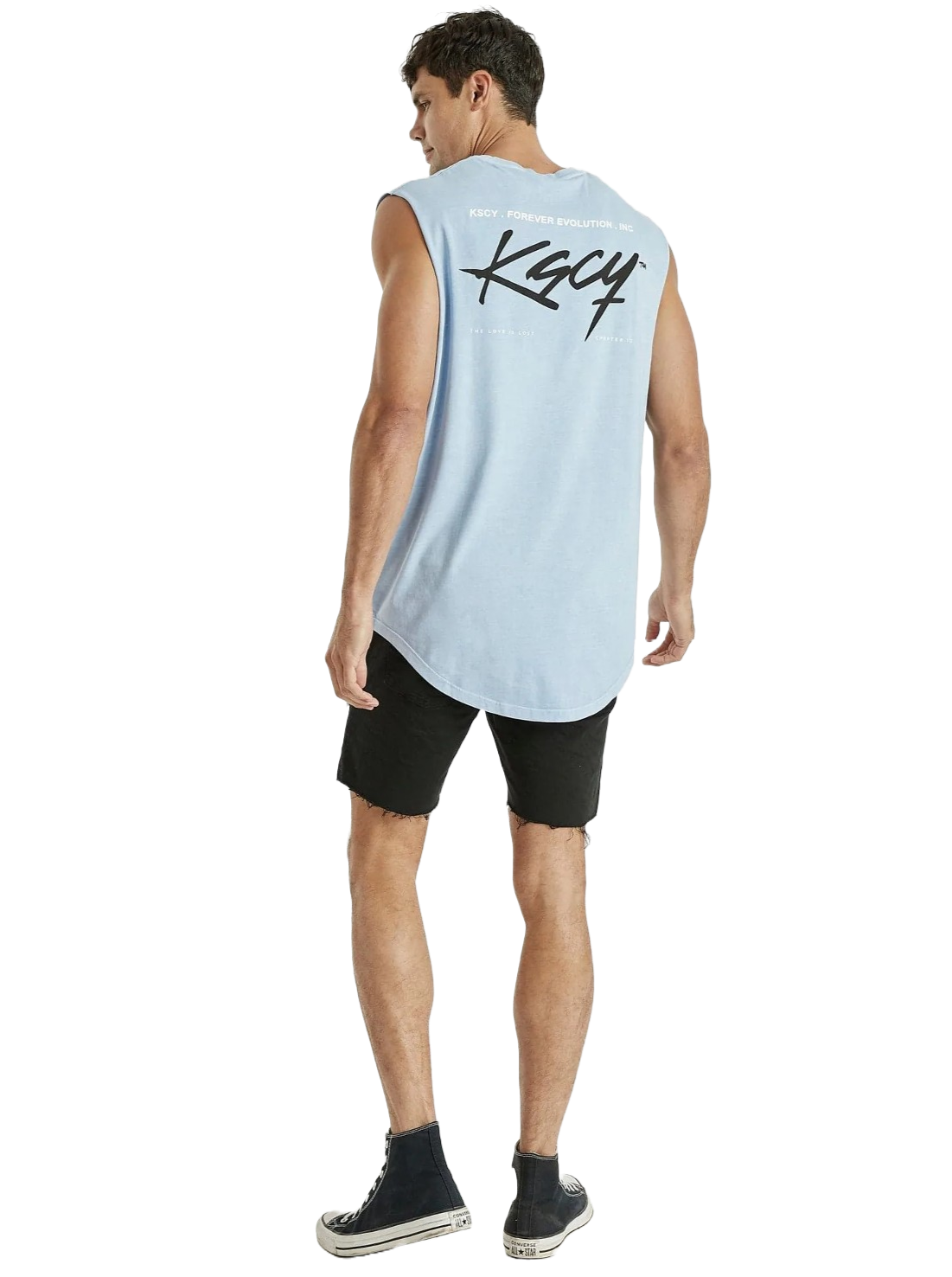 Kiss Chacey - KSCY Misfit Dual Curved Muscle Tee - Pigment Lavender
