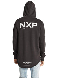 Nena And Pasadena - NXP Black Cloud Hooded Dual Curved Sweater- Pigment Black