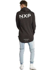 Nena And Pasadena - NXP Black Cloud Hooded Dual Curved Sweater- Pigment Black