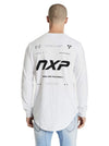 Nena And Pasadena - NXP Clarity Cape Back Long Sleeve Tee - White