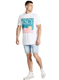 Kiss Chacey - Club Tropics Relaxed Tee - White