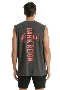 Kiss Chacey - Dark Reign Relaxed Muscle Tee - Pigment Black