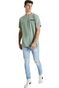 Nena And Pasadena - NXP Dealer Scoop Back Tee - Pigment Sage