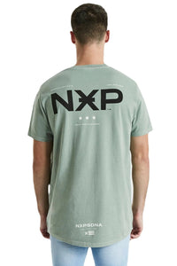 Nena And Pasadena - NXP Dealer Scoop Back Tee - Pigment Sage