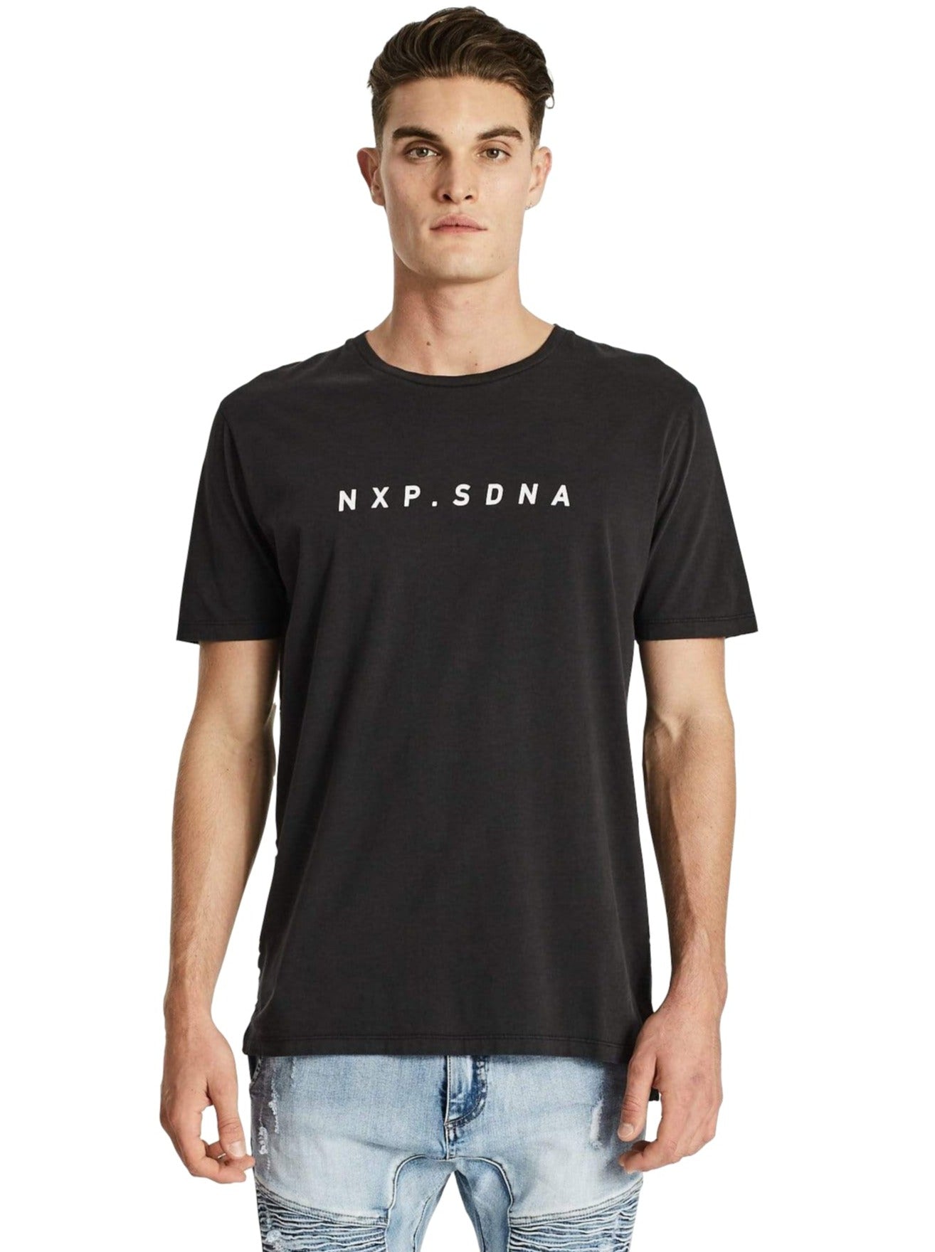 Nena And Pasadena - NXP Dominance Step Hem Tee - Pigment Black