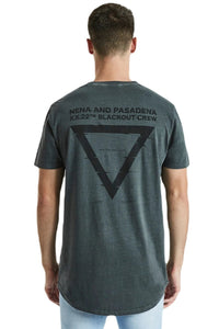 Nena And Pasadena - NXP Done Cape Back Tee - Pigment Asphalt