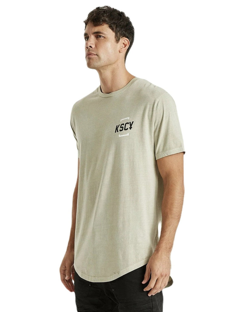 Kiss Chacey - KSCY Downtown Dual Curved Tee - Pigment Oatmeal