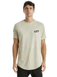 Kiss Chacey - KSCY Downtown Dual Curved Tee - Pigment Oatmeal