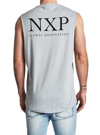 Nena And Pasadena - NXP Global Scoop Back Muscle Tee - Quarry