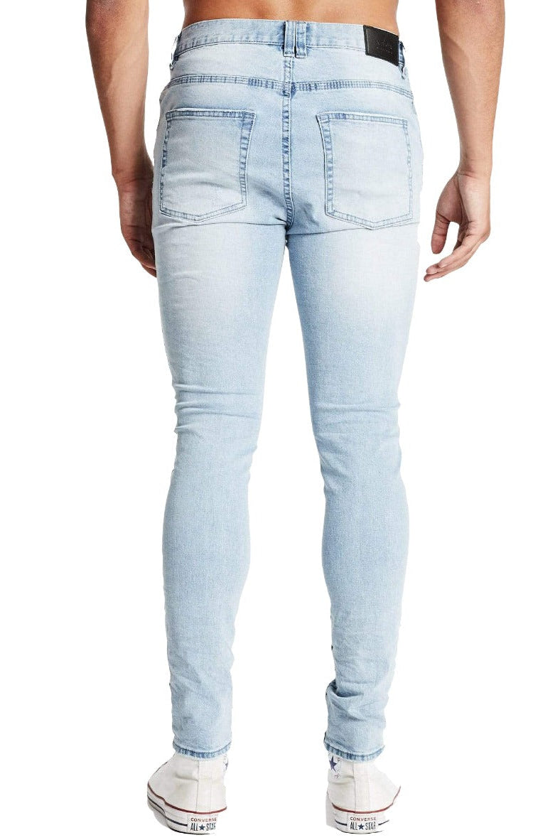 Kiss Chacey K1 Super Skinny Fit Jeans Destroyed Defiance Blue