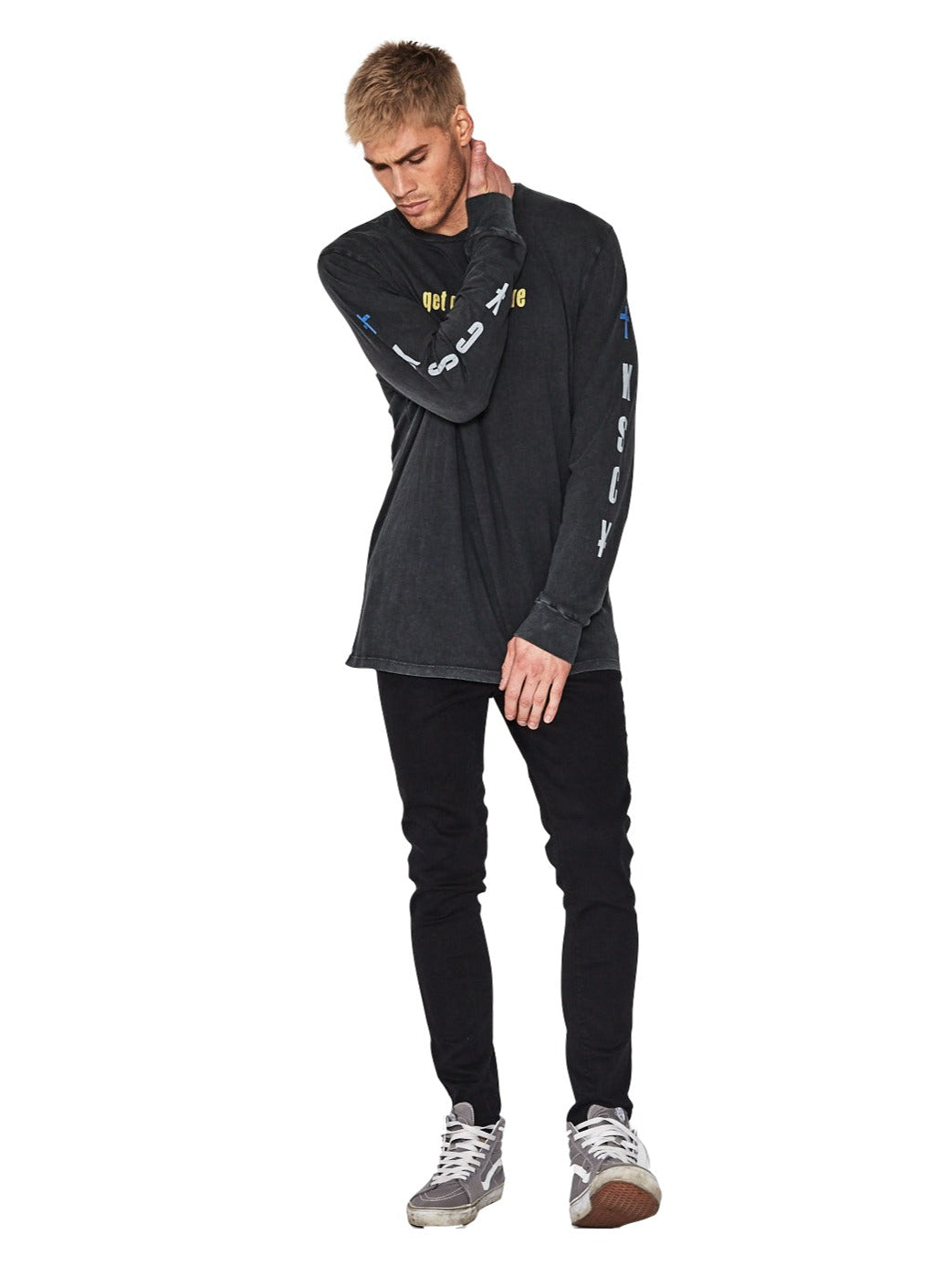 Kiss Chacey - Wave Rider Long Sleeve Tee - Vintage Black