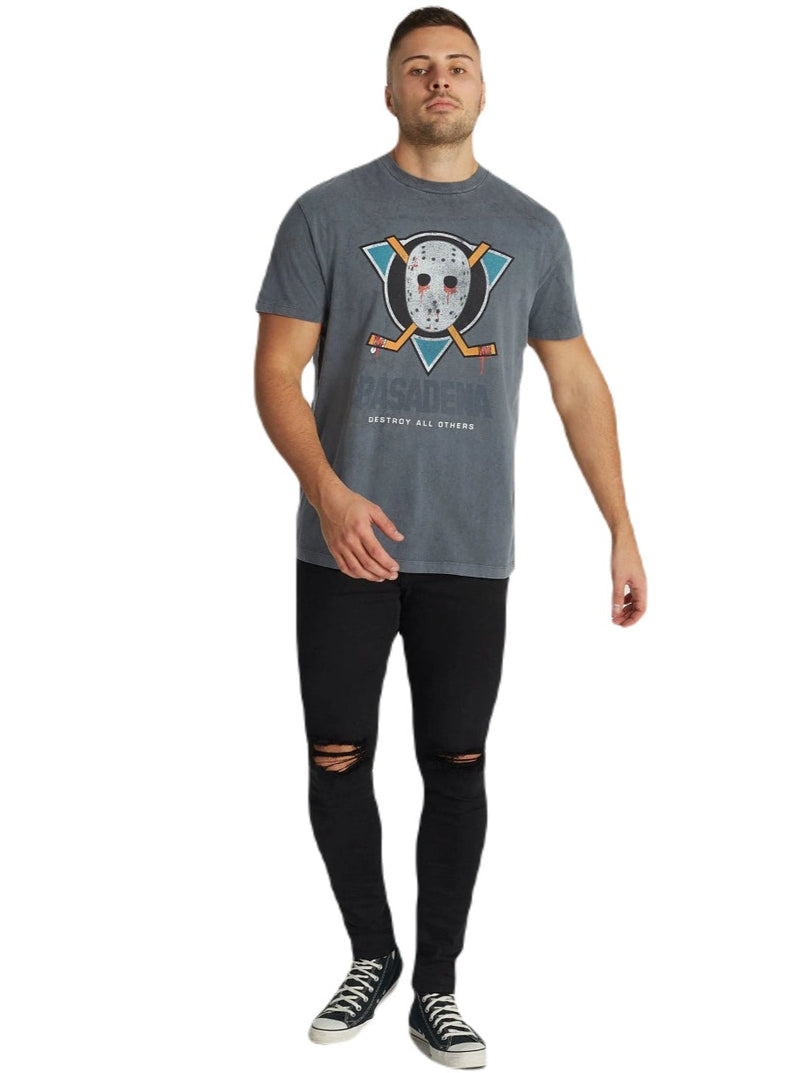 Nena And Pasadena - NXP Shook Relaxed Tee - Pigment Charcoal