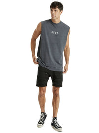 Kiss Chacey - KSCY Reach Relaxed Muscle Tee - Pigment Asphalt