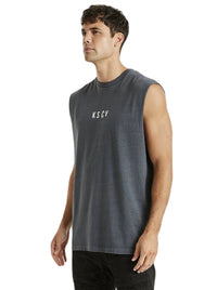 Kiss Chacey - KSCY Reach Relaxed Muscle Tee - Pigment Asphalt